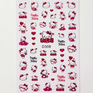 ⭐4/$15 Love Hello Kitty Nail Art Stickers